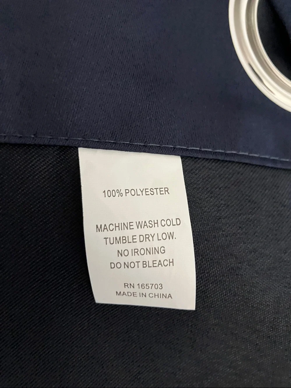 NEW-ECLIPSE Andover - Solid Thermal Triple Weave Blackout Curtains | Navy Blue